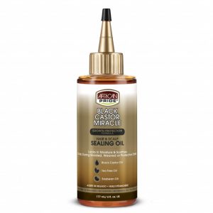 African Pride Black Castor Miracle Growth Protection Hair & Scalp Sealing Oil