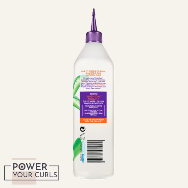 Dark and Lovely Au Naturale Wash Day Miracle Water-To-Foam-Shampoo - Image 2