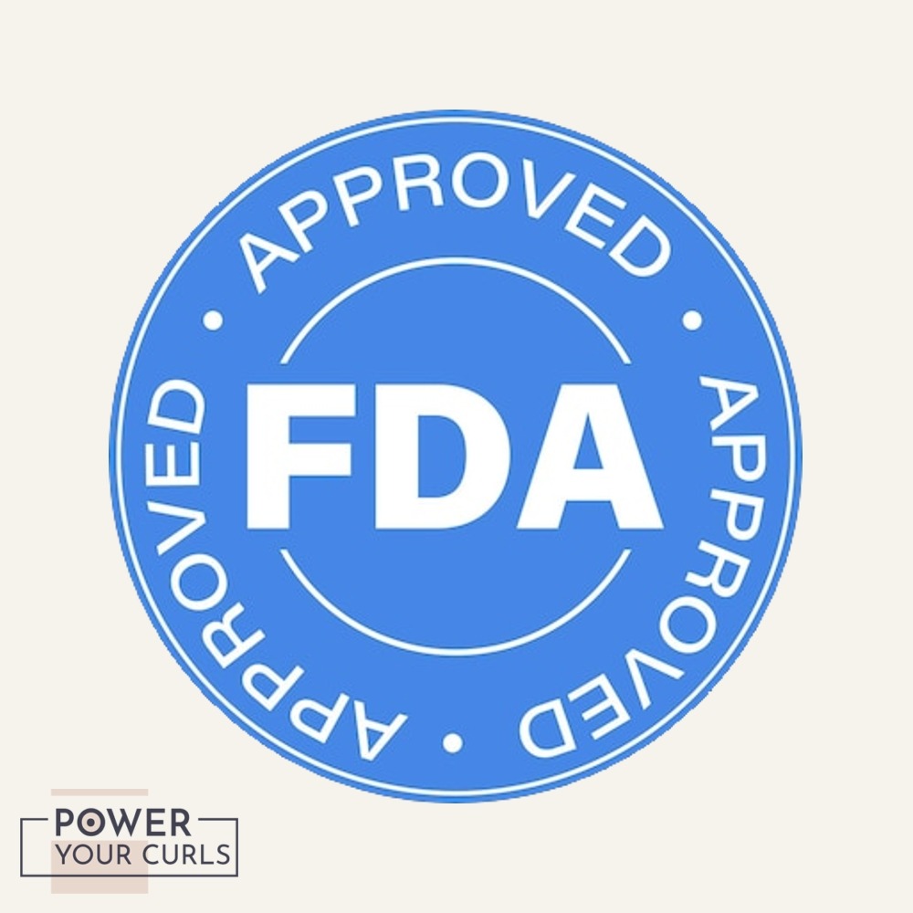 The logo for FDA approved products