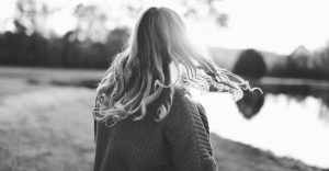 hair curls at back of neck