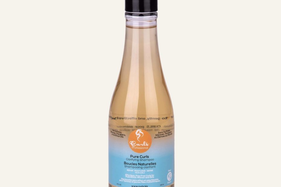 Pure Curls Clarifying Shampoo for removing product build-up from curly hair